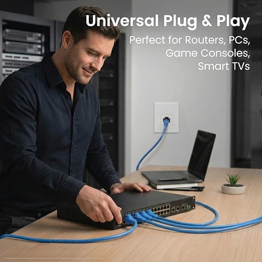 GEARit Cat 6 Ethernet Patch Cable 14 ft Blue - Image 8