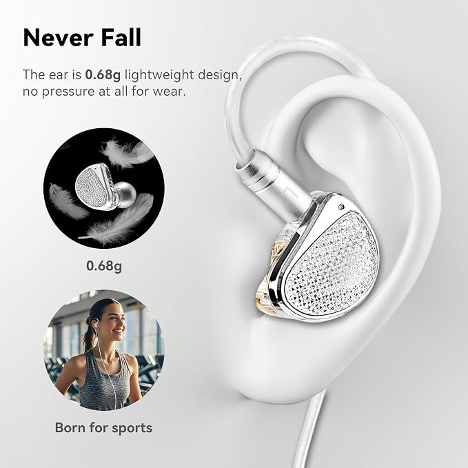 STA-K In Ear Monitor, EarAcoustic Audio HiFi Stereo Wired Earbuds, Hybrid Dual - Image 6
