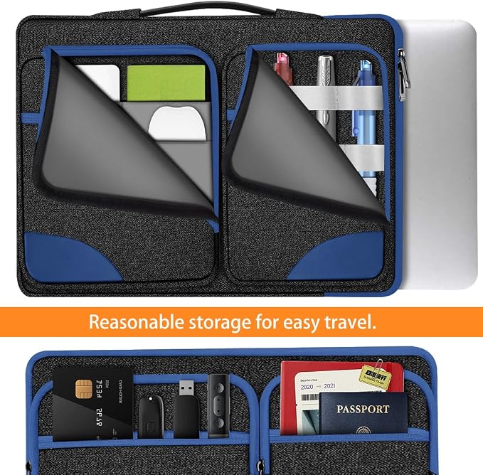 Hseok Ultra-Slim Laptop Case 17 17.3 inches Sleeve Protective PC Briefcase - Image 4