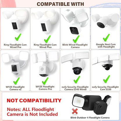 Power Cable and Plug-in Mount for Floodlight Cams Compatible - Image 2