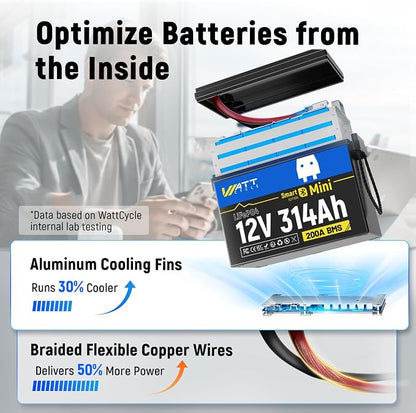 12V 314Ah LiFePO4 Mini Lithium Battery - Image 7