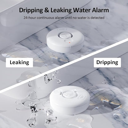 WiFi Water Leak Detectors 5 Pack, 120dB Adjustable Loud Water Leak Sensor - Image 9