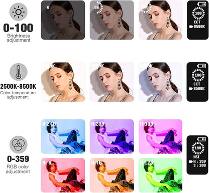 Pixel G1s RGB Video Light with APP Control, 12W 210 Minutes Rechargeable - Image 5