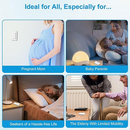 15 amp Plug with Remote, Wireless On/Off Light Switch Wall Mounted, TUV List - Image 6