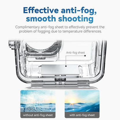 TELESIN Waterproof Case for DJI Action 5 Pro Action 4/3 Camera, - Image 2