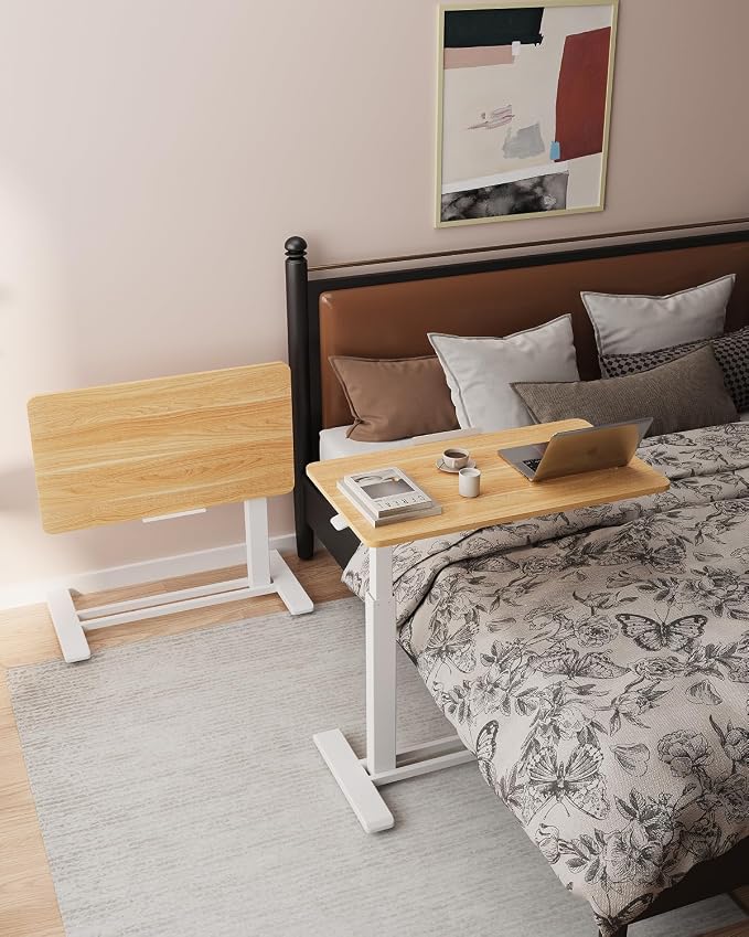 FLEXISPOT H7 PRO Mobile Standing Desk Adjustable Overbed Table Pneumatic - Image 3