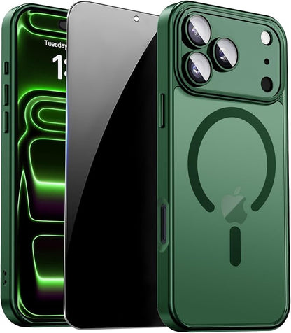 for iPhone 17 Pro Case with Privacy Screen Protector and Camera Protection by ZOZDOKG