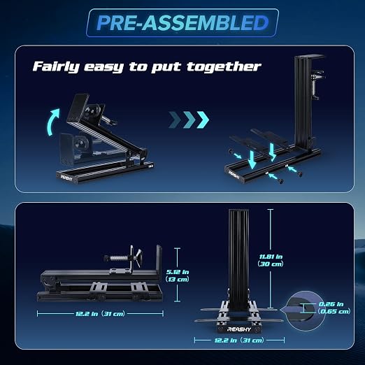 Reashy Hotas Mount, Joystick Mount, Aluminum Flight Stick Desk Mount - Image 5