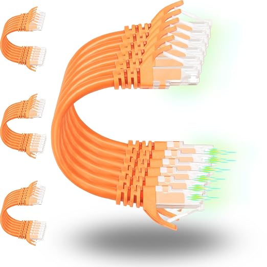 Rapink Patch Cables Cat6 3ft, Ethernet Patch Cable 10G Support, Cat 6 Patch by Rapink