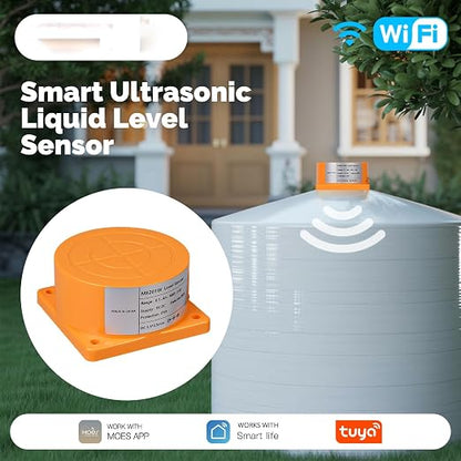 Smart WiFi Water Level Sensor, Precision Ultrasonic Liquid Tank Monitor - Image 2