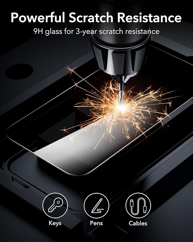 ESR 3 Pack for iPhone 16 Pro Privacy Screen Protector, Anti-spy Tempered-Glass - Image 8