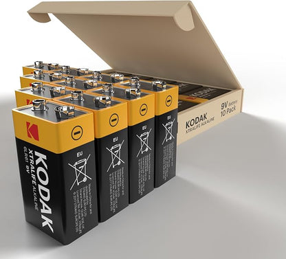 KODAK 9V Alkaline Batteries 9 Volt High-Performance Battery Pack, 10-Year Shelf - Image 9
