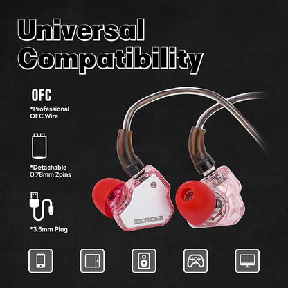 Linsoul 7Hz x Crinacle Zero:2 in Ear Monitor, Updated 10mm Dynamic Driver IEM - Image 5