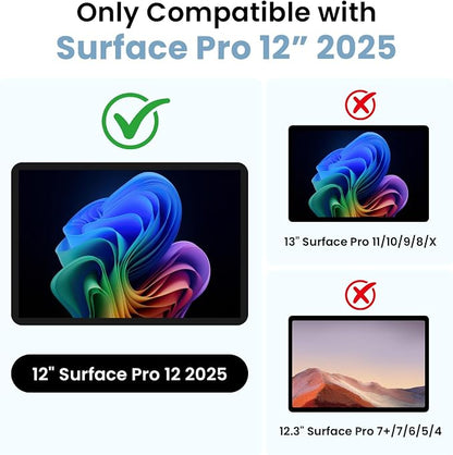 Omnpak Case for Microsoft Surface Pro 12" 2025, Lightweight Protective - Image 2