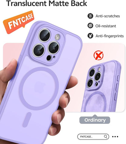 FNTCASE for iPhone 15 Pro Case: Translucent Matte Cases - Image 7