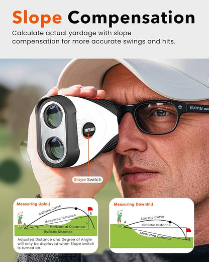 Golf Rangefinder with Slope, 1200 Yards Laser Range Finder Golfing, 7X - Image 3