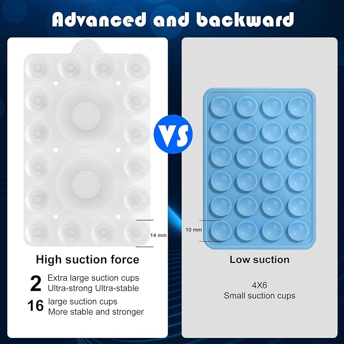 ZYCCER Double Sided Silicone Suction Phone Holder Mount, Compatible - Image 5
