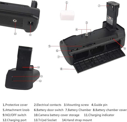 DSTE Blackmagic Design Pocket Cinema Camera 6K/4K Battery Grip - Image 4
