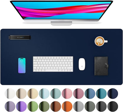 Aothia Leather Desk Pad Protector, Mouse Pad, Office Desk Mat, Non-Slip PU by Aothia