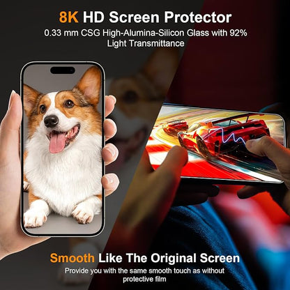 2 Pack Screen Protector for iPhone 16, Durable and Drop-Proof - Image 7