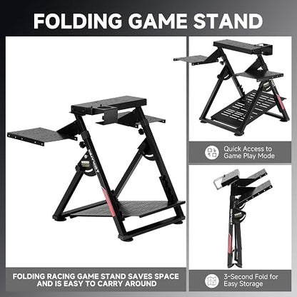 GTPLAYER Flight Racing Simulation Stand Foldable Gaming Stand Compatible - Image 5