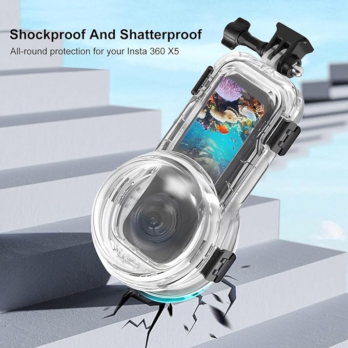 PULUZ Invisible Dive Case for Insta360 X5, Waterproof Case Diving Housing Cover - Image 6