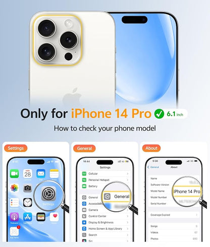 FNTCASE for iPhone 14 Pro Case: Translucent Matte Cases - Image 2