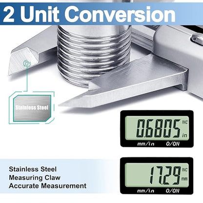 Kynup Caliper Measuring Tool IP67 Waterproof, Digital Caliper Outside Micrometer - Image 7