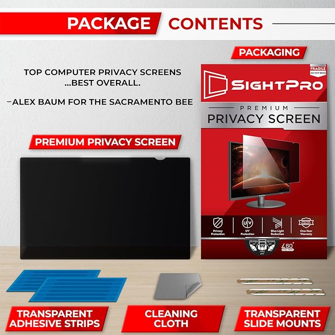 21.5 Inch 16:9 Computer Privacy Screen Filter - Image 6