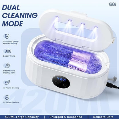 Ultrasonic Jewelry Cleaner, 49Khz Ultrasonic Cleaner Machine - Image 3