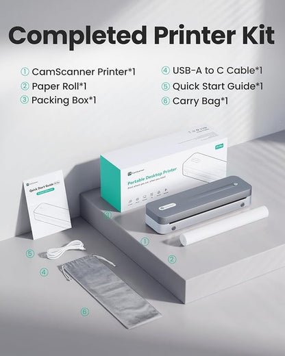 P1 Pro Portable Inkless Printer, 300 DPI Wireless Thermal Printing - Image 9