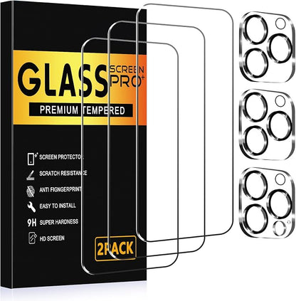 3+3 Pack Glass Screen Protector by AVOAR