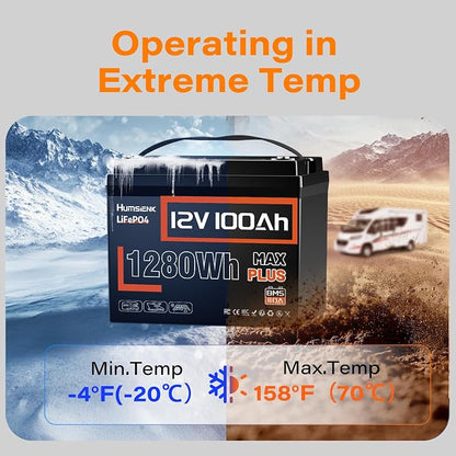 12V 100Ah LiFePO4 Battery MAX PLUS - Image 5
