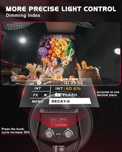 IFOOTAGE LED Video Light with Carry Bag, 70W SL1 60DN Daylight Photography - Image 5