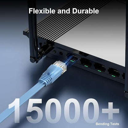 Cat 6 Ethernet Cable 10ft 2-Pack, Indoor&Outdoor, High Speed 10Gbps Internet - Image 6