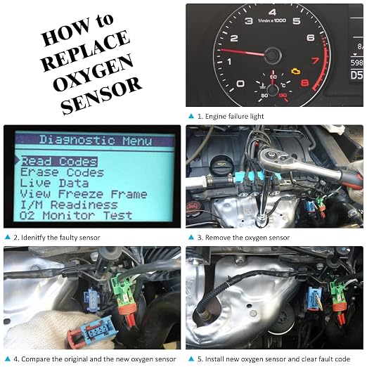 Oxygen Sensor Compatible with Dyna 2007-2011 Softail 2007-2011 27683-07 2Pcs - Image 5