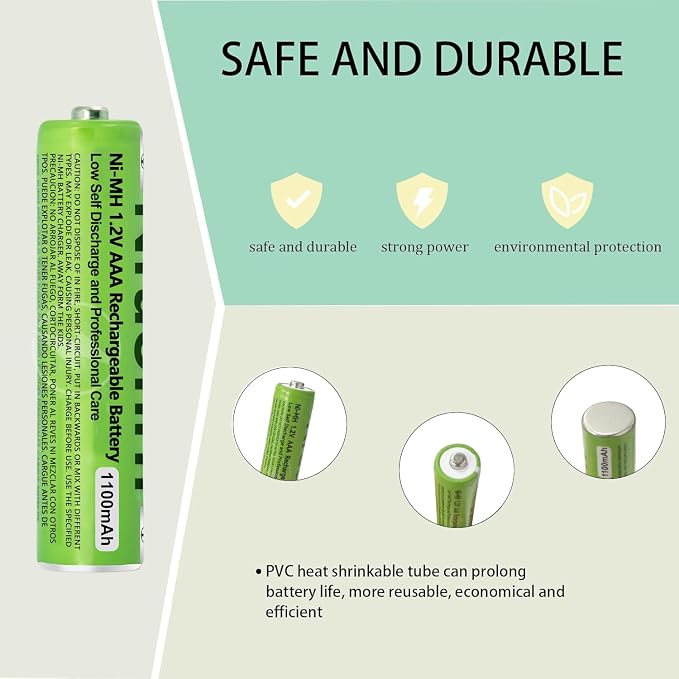 4 Pack NI-MH AAA Rechargeable Battery - Image 4