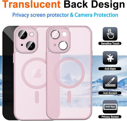 for iPhone 15 Case with Privacy Screen Protector and Camera Protection - Image 2