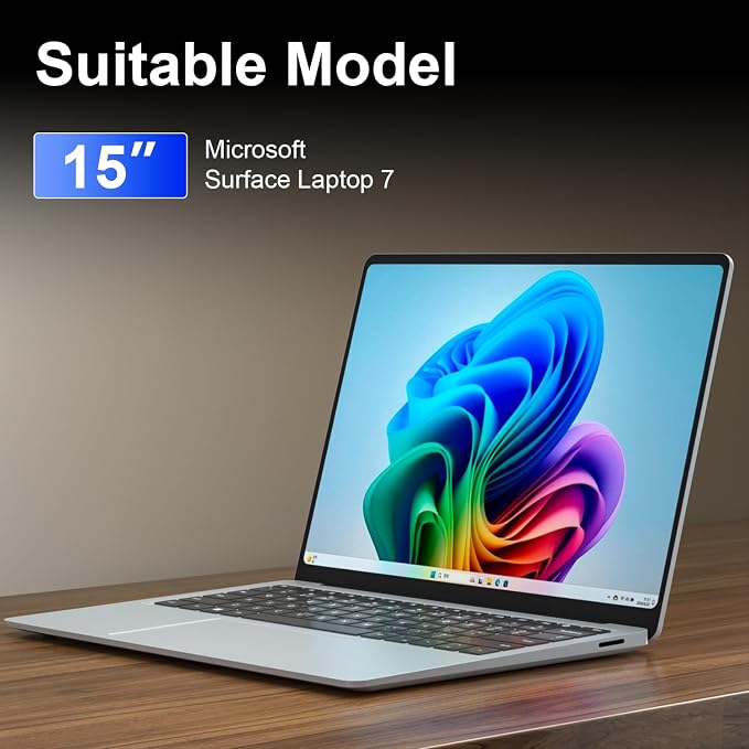 Magnetic Privacy Screen for 15 Inch Microsoft Surface Laptop 7, Removable Anti - Image 2