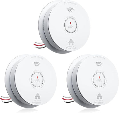 SITERWELL Hardwired Smoke Detector Carbon Monoxide Detector 10 Year Battery by SITERWELL