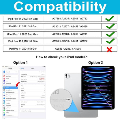 Case for iPad Pro 11 Inch: Silicone Cover for iPad 11 Generation - Image 2