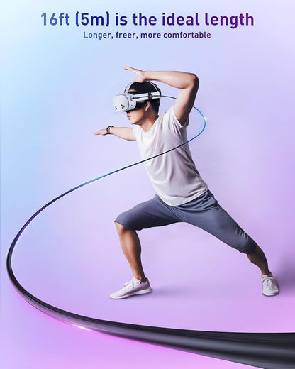 Maxonar [Next-Gen Chip VR Charging Link Cable 16FT Compatible - Image 7