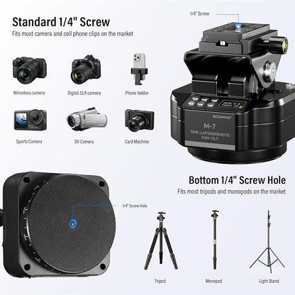 Soonpho M7 Time-Lapse Motorized Tripod Head - Image 5