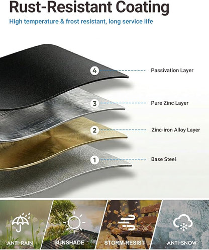 Ring Doorbell Cover Weatherproof, Metal Doorbell Rain Cover Compatible - Image 3