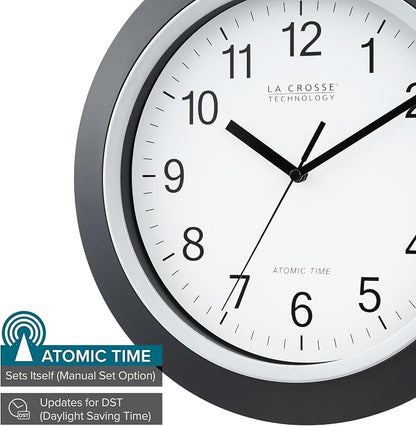 La Crosse Technology WT-3129B 12 Inch Atomic Analog Wall Clock - Image 2