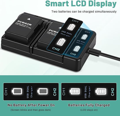 EN-EL14 EN-EL14a Battery and Dual LED Charger Compatible - Image 5