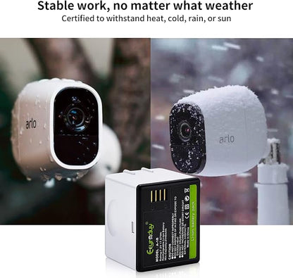 2- Pack Batteries and Charger for arlo Pro, Pro 2 Camera, 2440mAh Rechargeable - Image 5