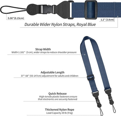 FIEIL Nylon iPad Strap, Adjustable Camera Neck Strap, Comfortable Shoulder Strap - Image 6