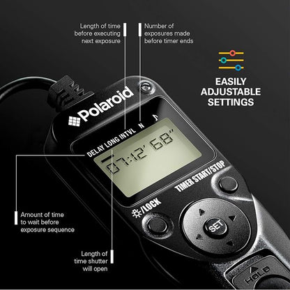 Polaroid PLRTC18 Replacement Shutter Release Timer Remote Control - Image 2