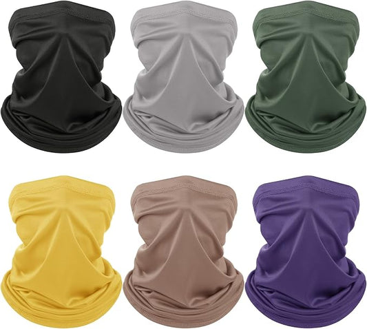Geyoga 6 Pieces Summer UV Protection Cooling Neck Gaiter Face Clothing Neck by Geyoga